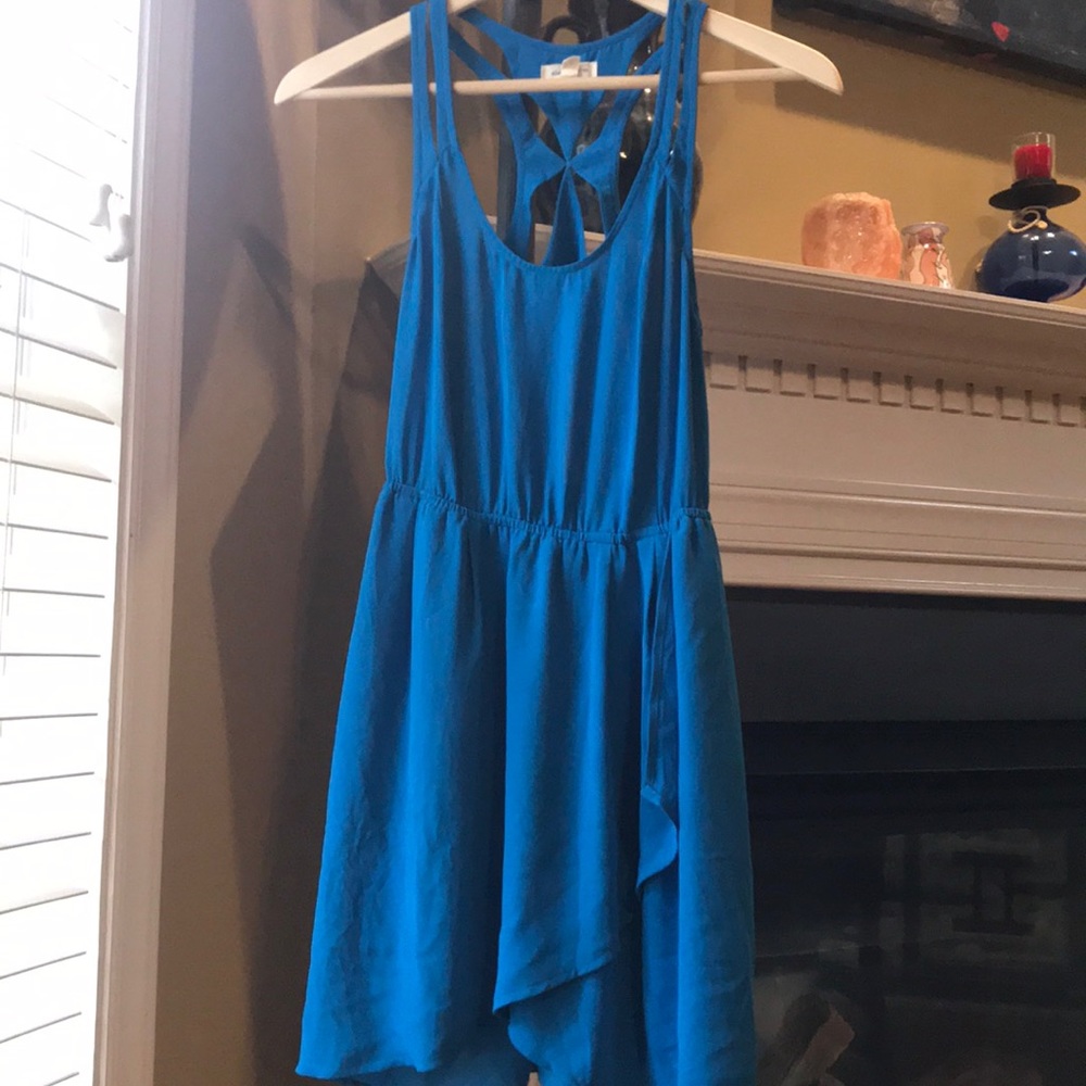 Silence + Noise Tulip Hem Cutout Back Dress